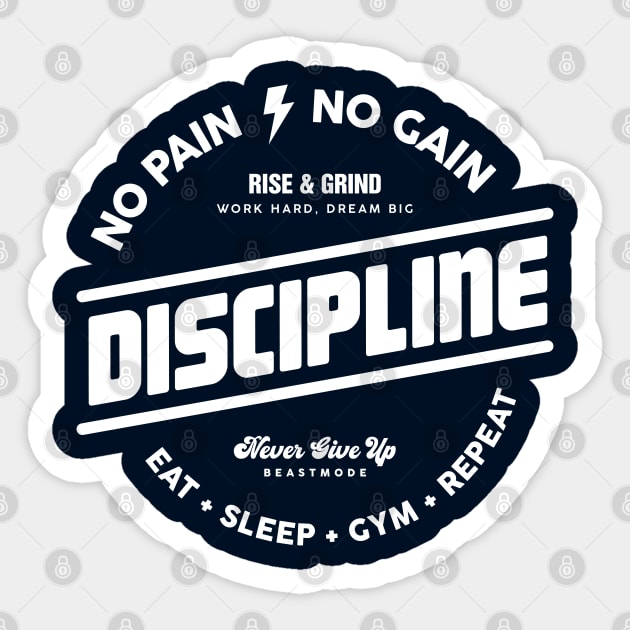 Discipline Sticker by artslaves